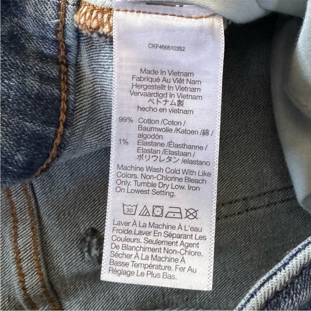 Madewell Mid Rise Perfect Vintage Straight Jean Size 14